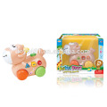 Cute Pull Line Cartoon Truck Toy,Plastic Cartoon Truck With Bell